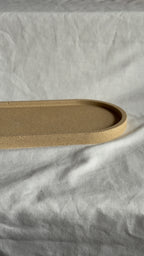Großes ovales Tablett mit Steinen