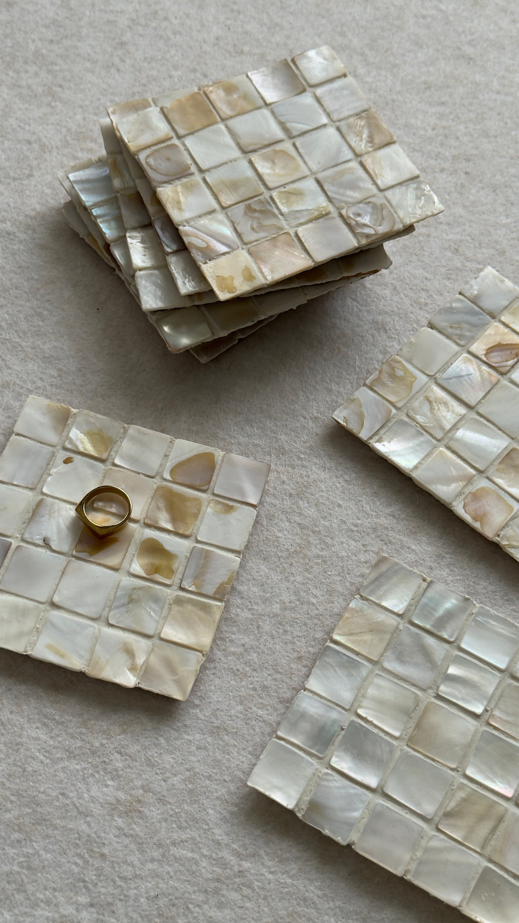 Shell Tile Coasters