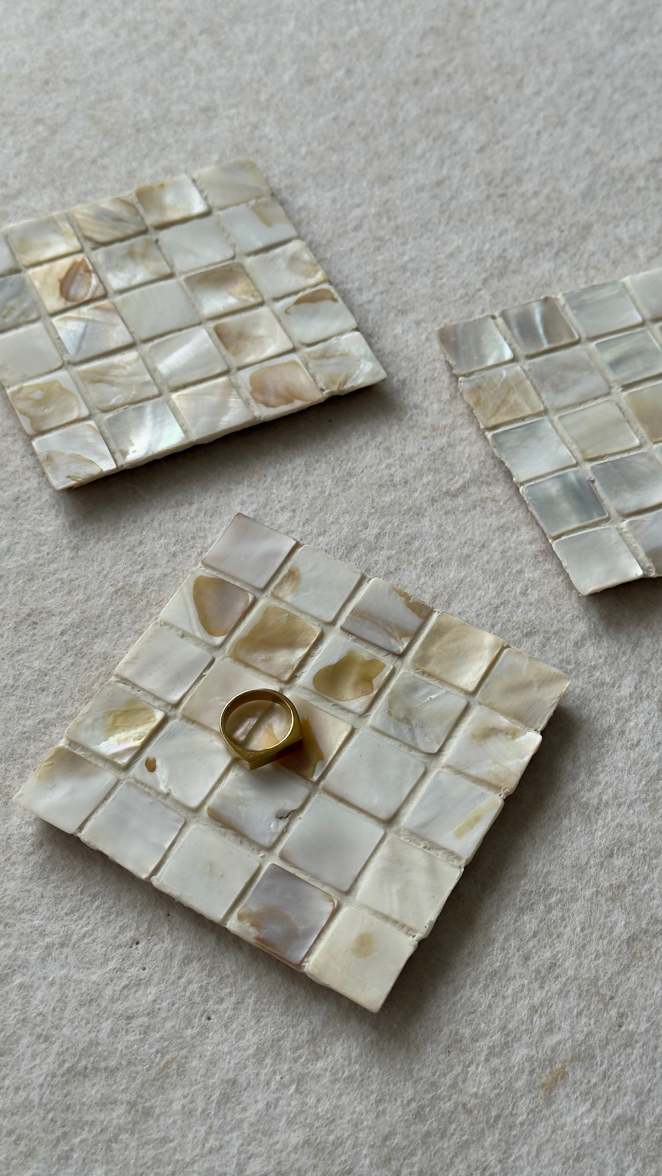Shell Tile Coasters